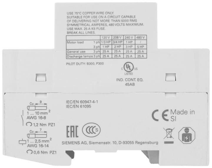 Produktbild Siemens Insta Contactor 4NO 230V