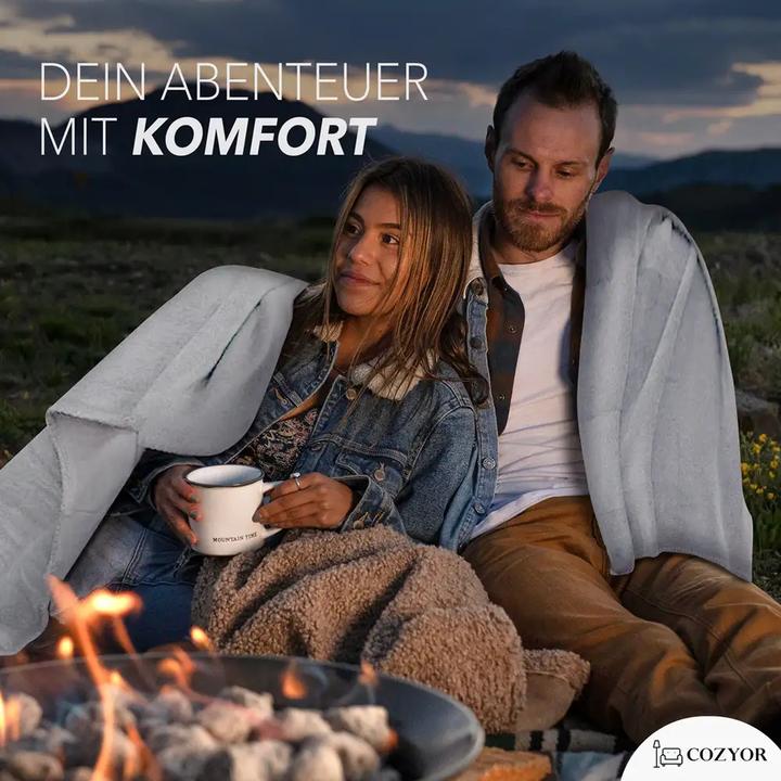 Immagine prodotto Cozyor Coperta da viaggio e cuscino da viaggio 2 in 1 per l'aereo (Cuscino per testa e collo)