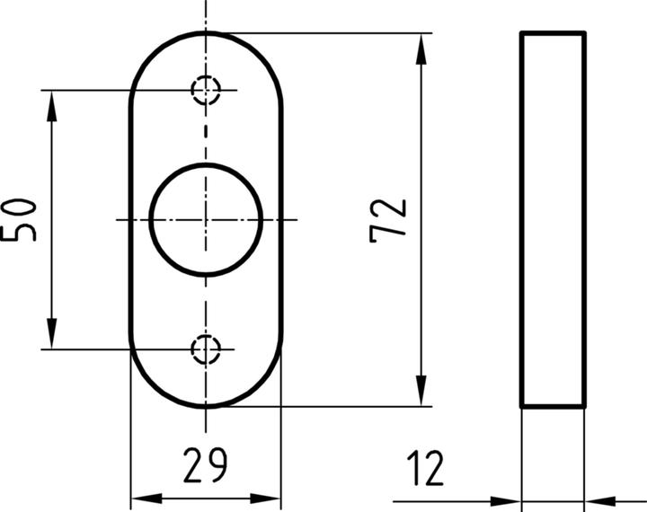 Produktbild Glutz Rosetten für Türknöpfe 5618 CK (Türrosette)