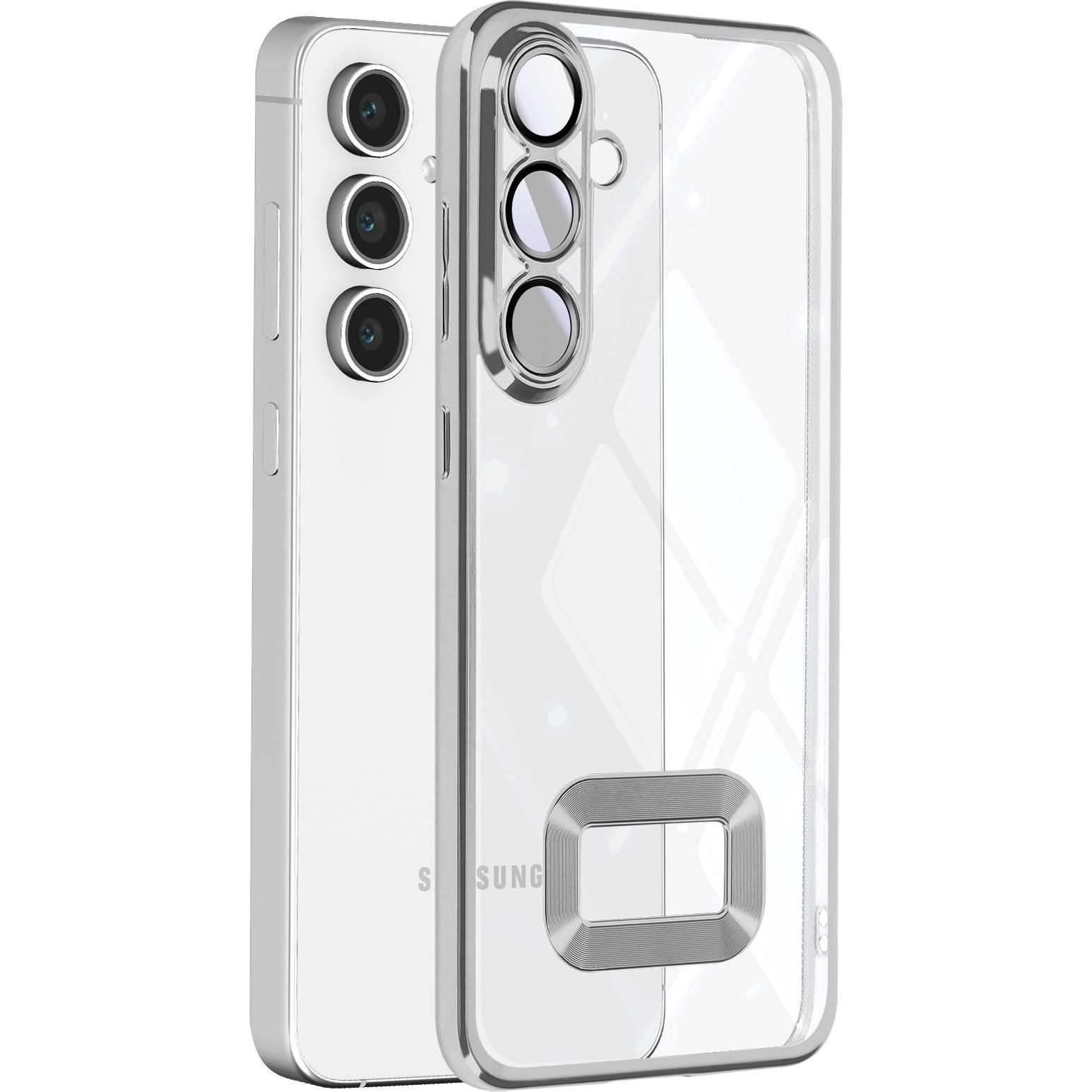 Avizar Starlit Glam Case (Samsung Galaxy S24 FE), Smartphone Hülle, Grau