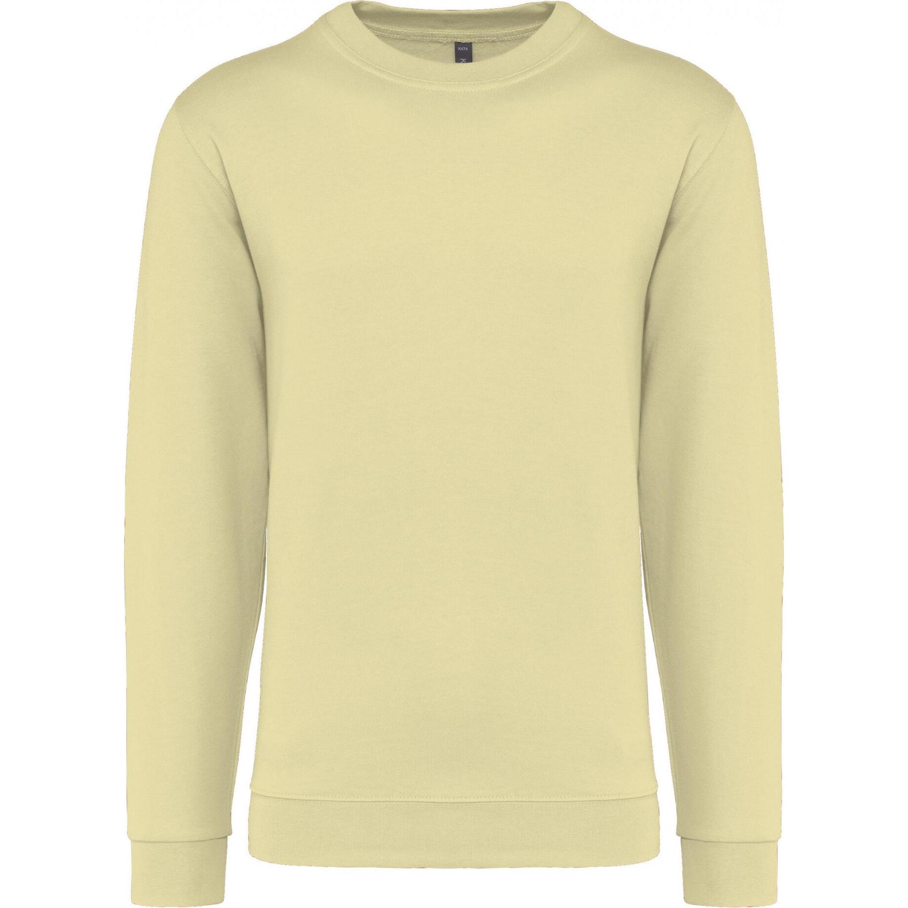 Kariban, Pullover, Sweatshirt mit Rundhalsausschnitt, Gelb, (XXL)