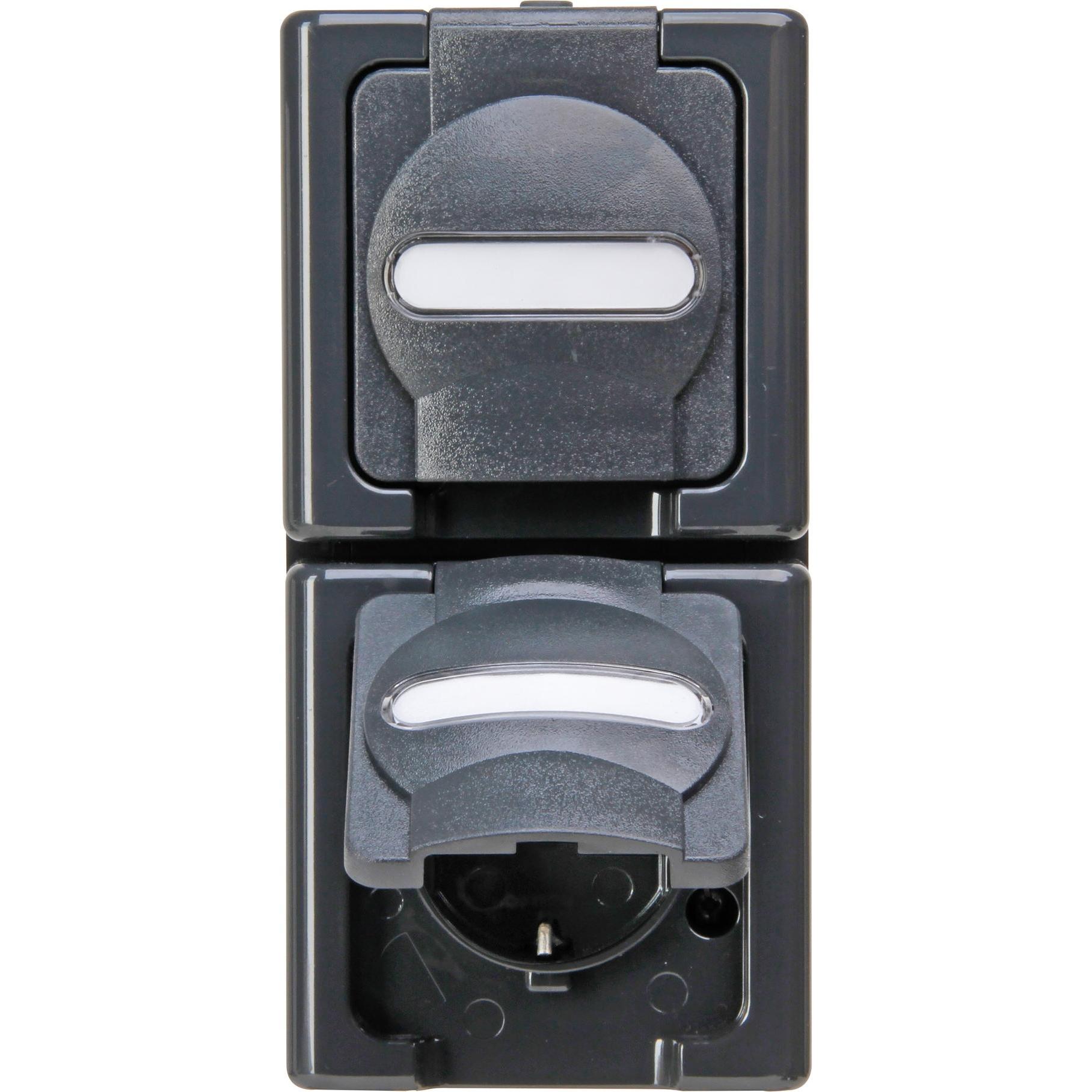 Thumbnail - Kopp, Steckdose, APWG Blue Electric 1314.1500.9 SCHUKO-Steckdose 2fach senkrecht anthr.