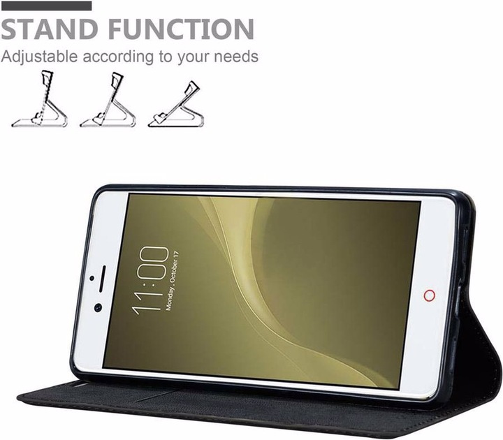 Actual product image Cadorabo Book Invisible Magnet Cover (ZTE Nubia Z11)