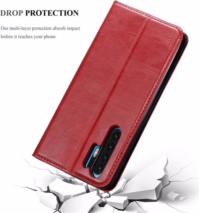 Actual product image Cadorabo Book Invisible Magnet Cover (Huawei P30 Pro)