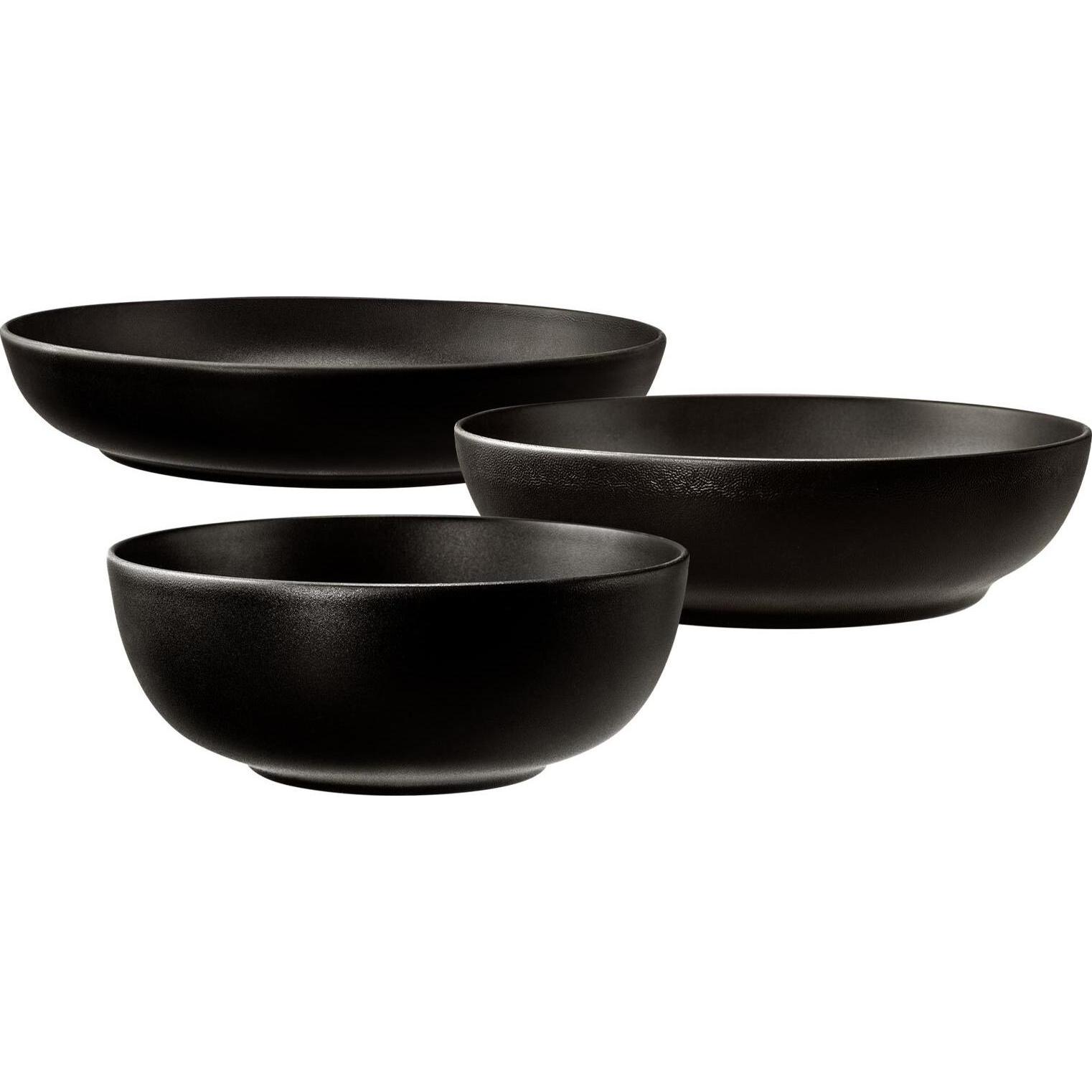 Seltmann Liberty Velvet Black Foodbowl-Set, Schüssel + Schale, Schwarz