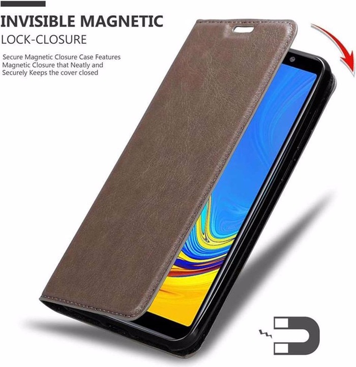 Actual product image Cadorabo Book Invisible Magnet Cover (Samsung Galaxy A7 (2018))