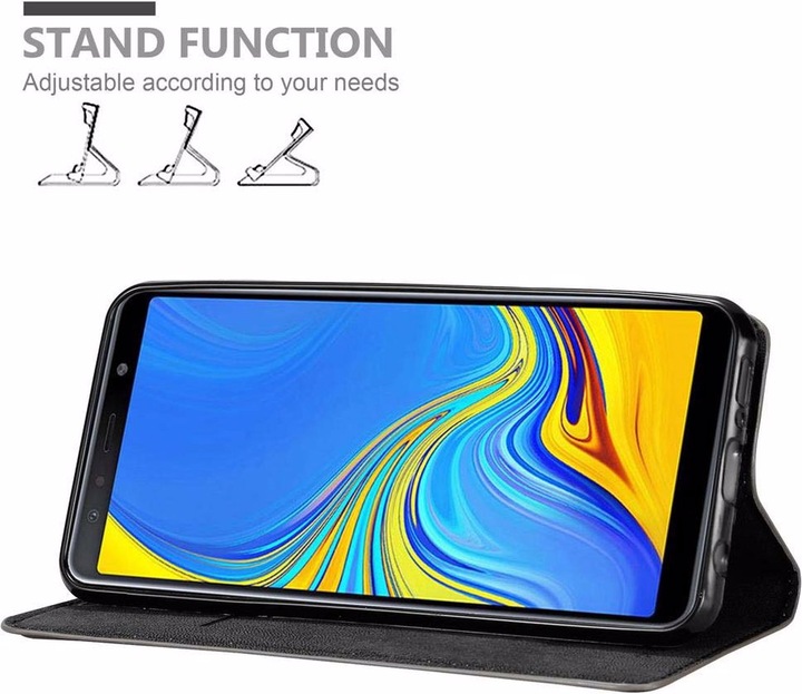 Actual product image Cadorabo Book Invisible Magnet Cover (Samsung Galaxy A7 (2018))