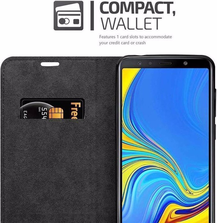 Actual product image Cadorabo Book Invisible Magnet Cover (Samsung Galaxy A7 (2018))