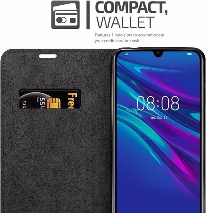 Actual product image Cadorabo Book Invisible Magnet Cover (Huawei Y6 (2019))
