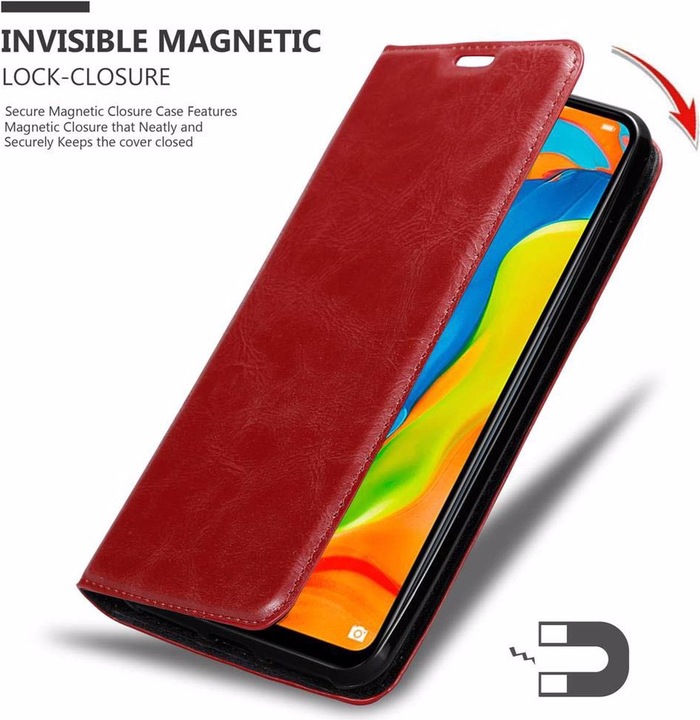 Actual product image Cadorabo Book Invisible Magnet Cover (Huawei P30 Lite)