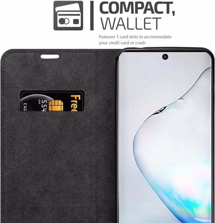Actual product image Cadorabo Book Invisible Magnet Cover (Samsung Galaxy Note 10)