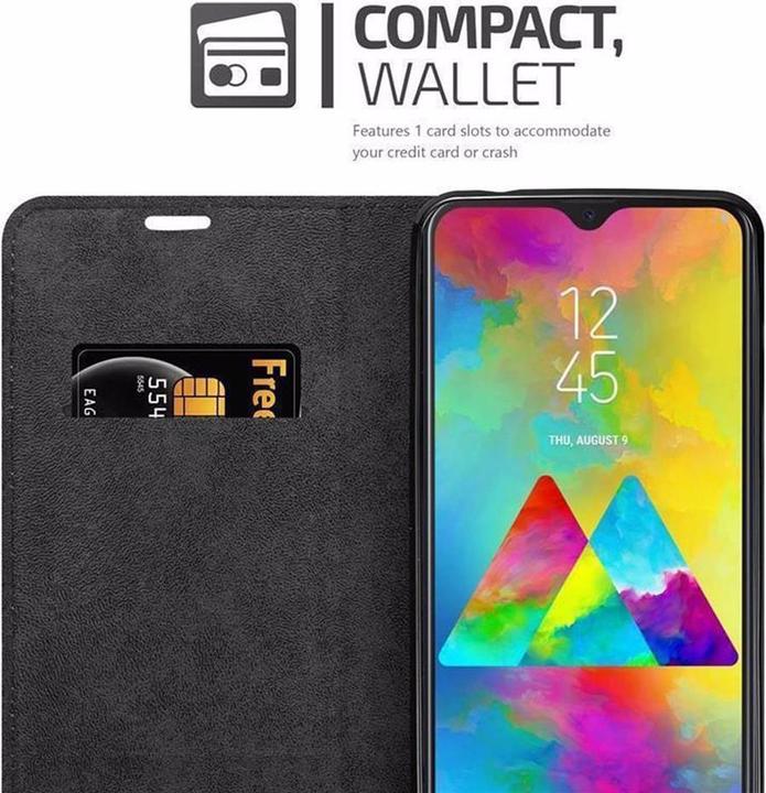 Actual product image Cadorabo Book Invisible Magnet Cover (Samsung Galaxy M20)