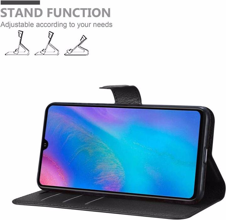 Actual product image Cadorabo Book with stand function cover (Huawei P30)