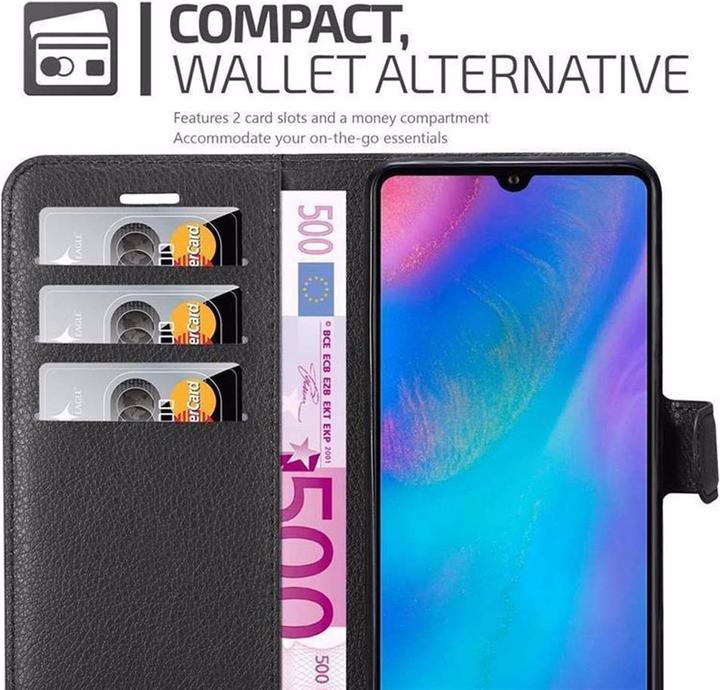 Actual product image Cadorabo Book with stand function cover (Huawei P30)