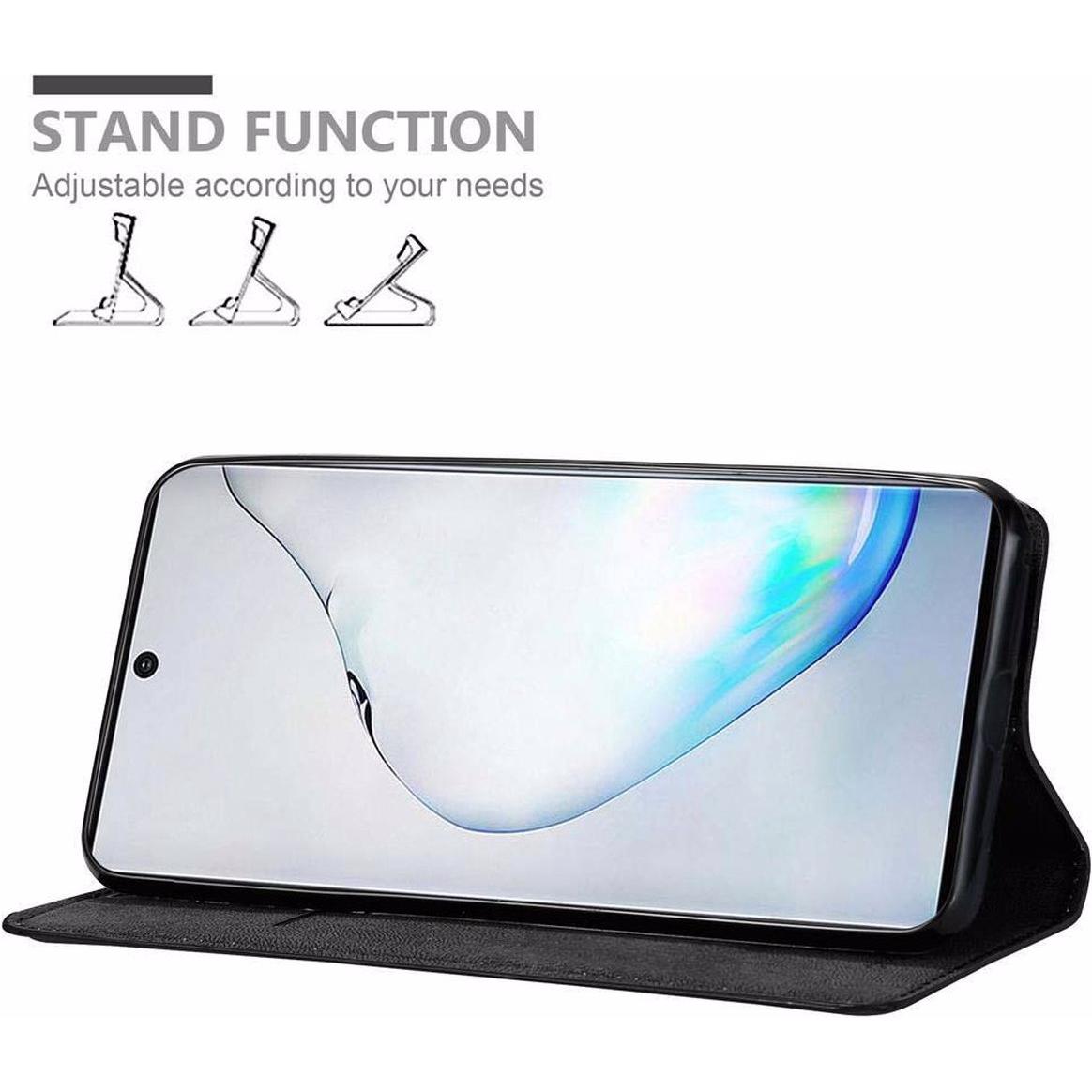 Thumbnail - Cadorabo Book Invisible Magnet Cover (Samsung Galaxy Note 10), Smartphone Hülle, Schwarz