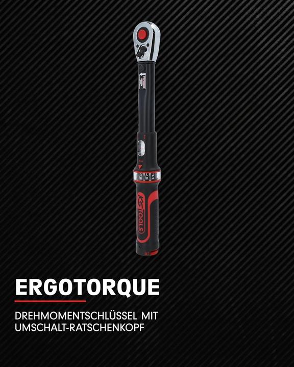 Produktbild KS Tools ERGOTORQUE®precision Ratschen-Drehmomentschlüssel (3/8", 10 - 50 Nm)