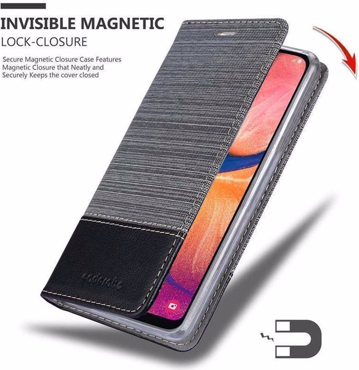 Produktbild Cadorabo Book Jeans Optik Cover (Samsung Galaxy A10e)