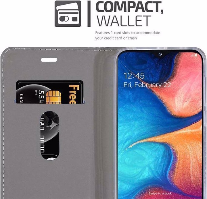 Produktbild Cadorabo Book Jeans Optik Cover (Samsung Galaxy A10e)