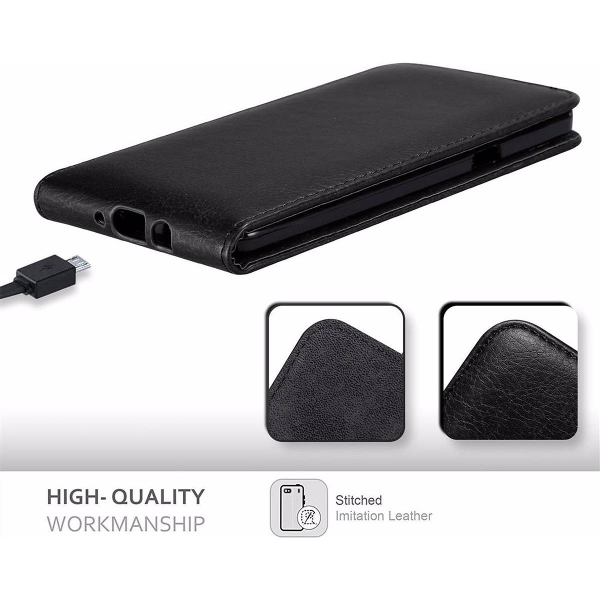 Thumbnail - Cadorabo Flip wie Invisible Cover (Samsung Galaxy A8 (2018)), Smartphone Hülle, Schwarz