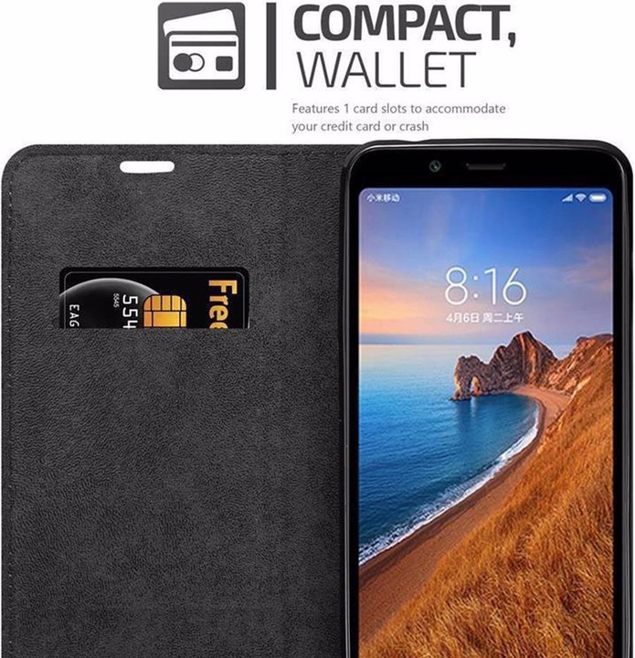 Actual product image Cadorabo Book Invisible Magnet Cover (Xiaomi Redmi 7A)