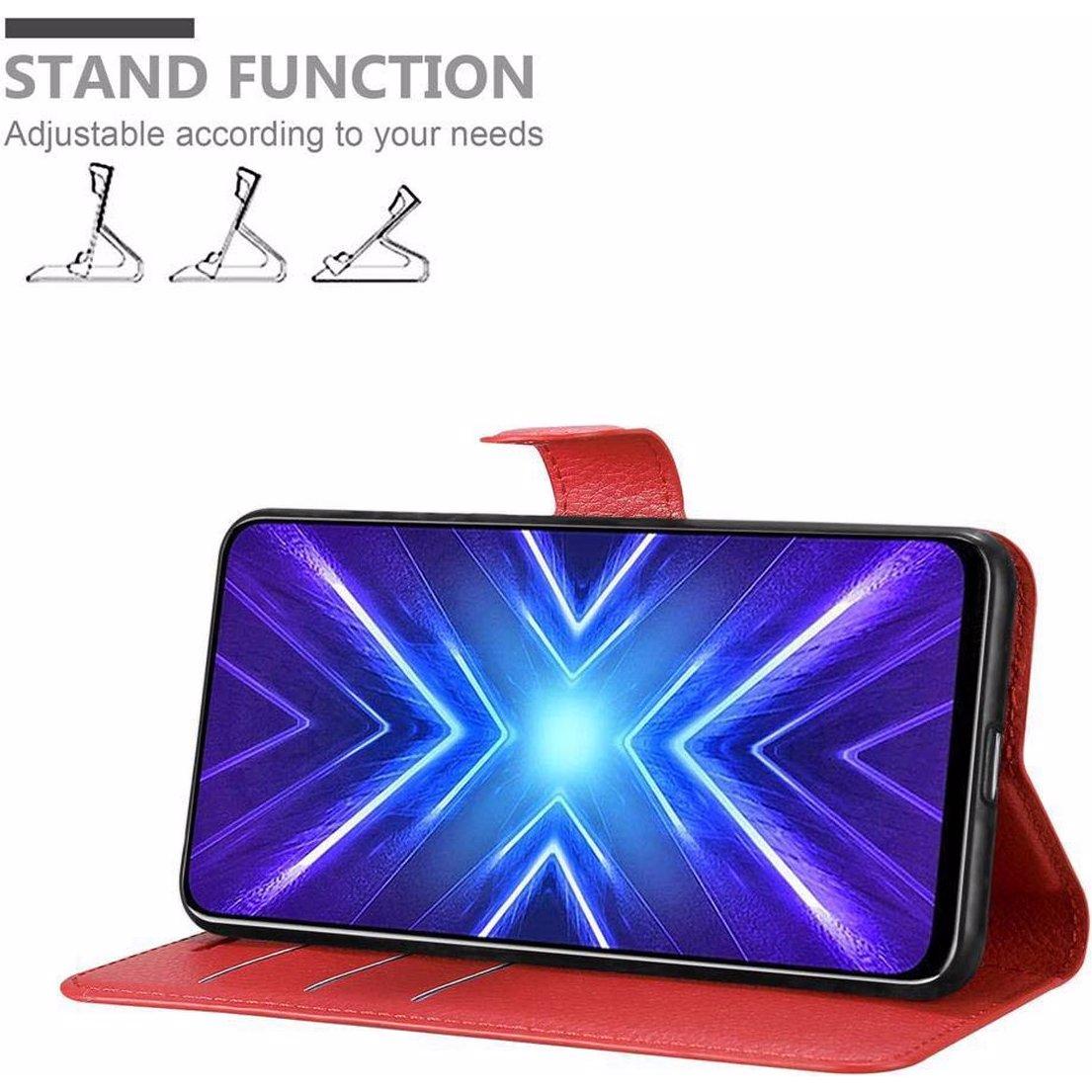 Thumbnail - Cadorabo Book mit Standfunktion Cover (Honor 9X), Smartphone Hülle, Rot