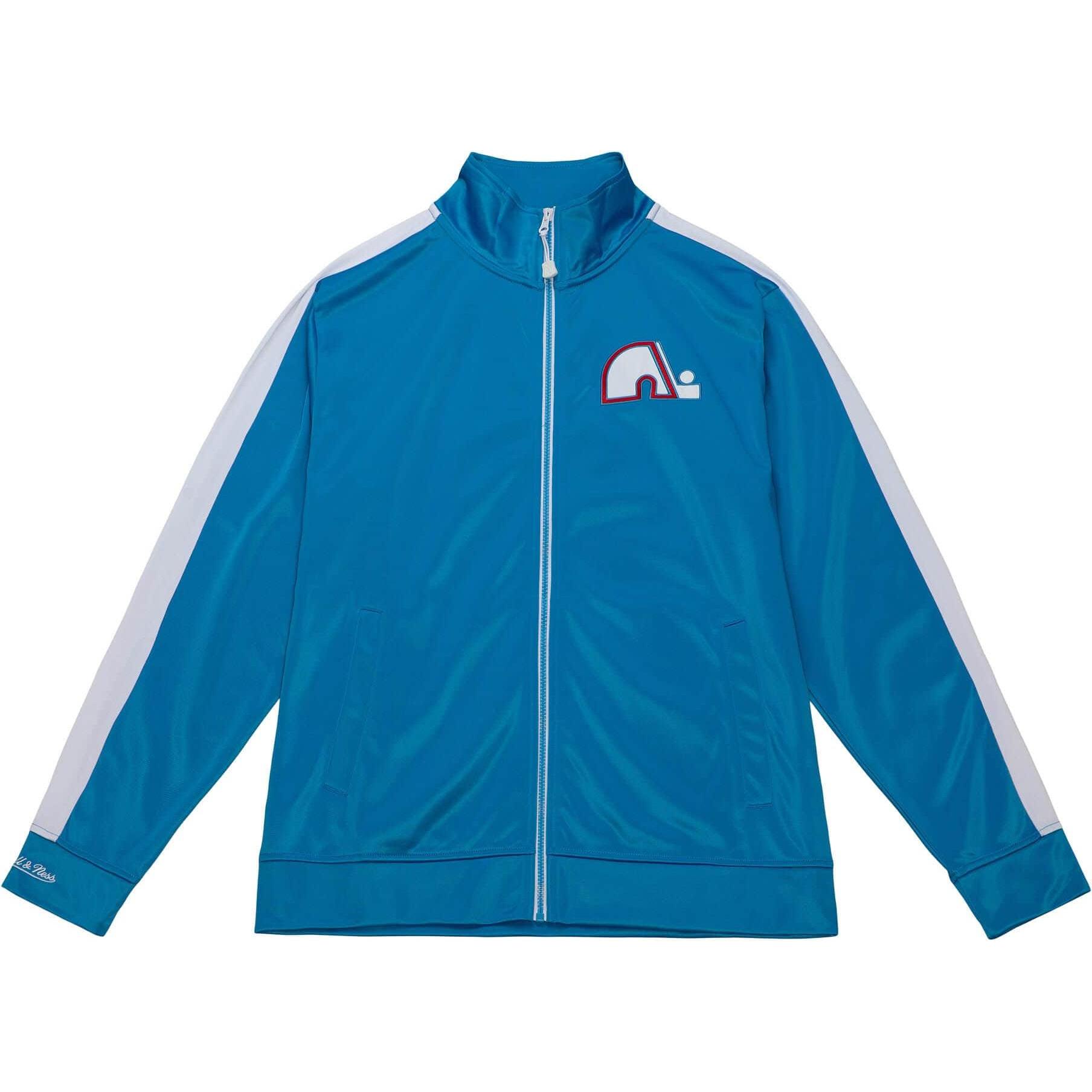 Mitchell & Ness, Damen, Jacke, M&N Quebec Nordiques Flashback Flashback Track Jacket - L (L), Blau, L
