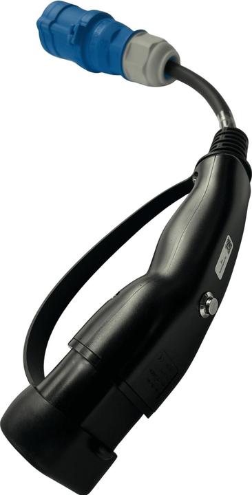 Actual product image Elektroscout Adapter type 2 - CEE16 with unlocking device (CEE 16, 16 A)