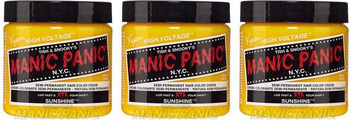 Immagine prodotto Skybound Sunshine Classic Creme Vegan Cruelty Free Tintura per capelli semi permanente gialla 118ml (Sole, Giallo)