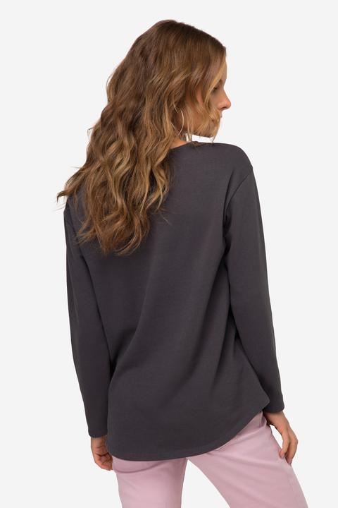Produktbild Laurasøn Sweatshirt, oversized, Robben Print, Rundhals, Langarm (L)