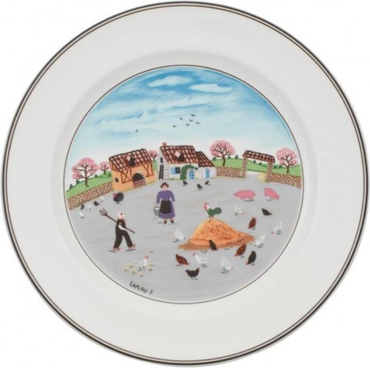 Speiseteller Hühnerhof Design Naif (1 x, 29.20 cm)