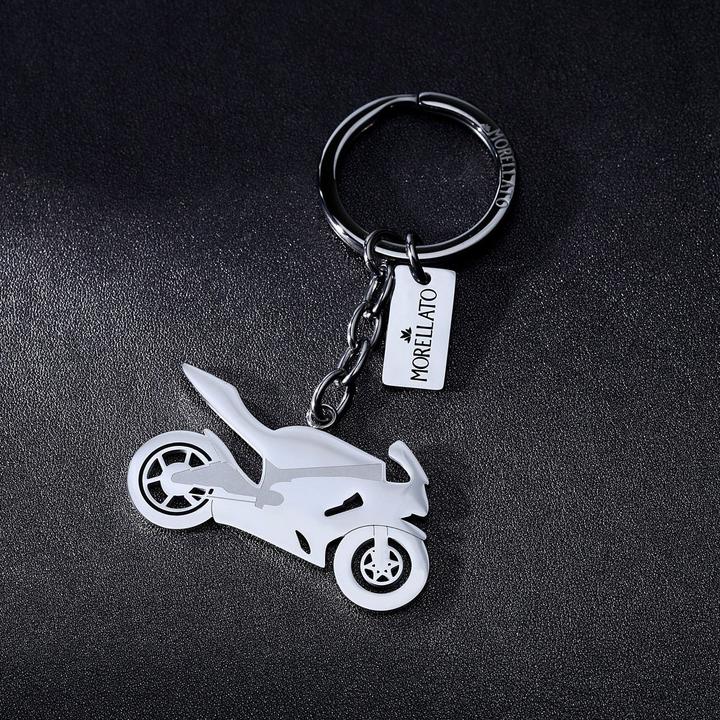 Actual product image Morellato Corsa Tag Motorcycle key ring