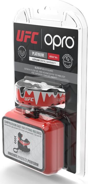 Immagine prodotto Opro Self-Fit UFC Gold - Red/Silver (Taglia unica)