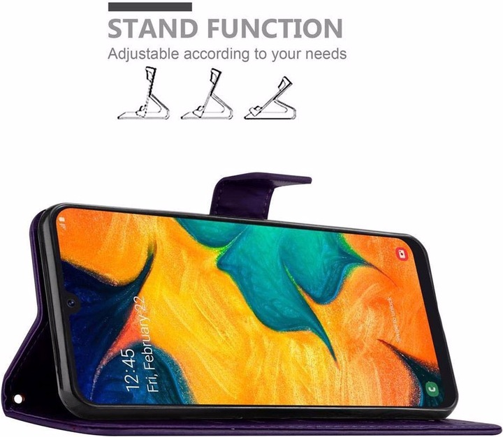 Produktbild Cadorabo Flower Book Cover (TCL A30, Samsung Galaxy A20, Samsung Galaxy M10s)