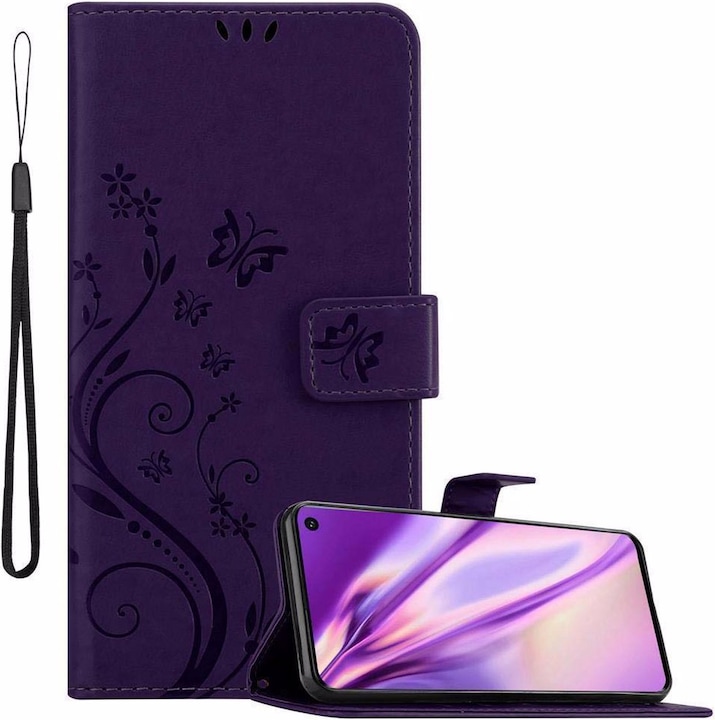 Floral dark purple