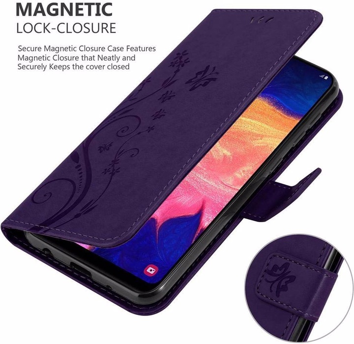 Actual product image Cadorabo Flower Book Cover (Samsung Galaxy A10, Samsung Galaxy M10)