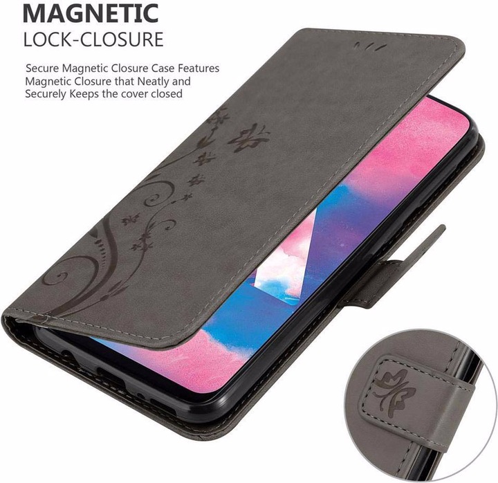 Produktbild Cadorabo Flower Book Cover (Samsung Galaxy M30)