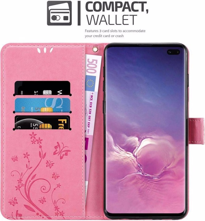 Produktbild Cadorabo Flower Book Cover (Samsung Galaxy S10+)