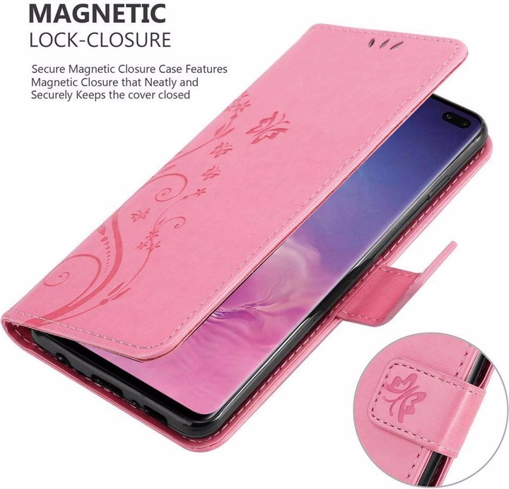 Produktbild Cadorabo Flower Book Cover (Samsung Galaxy S10+)