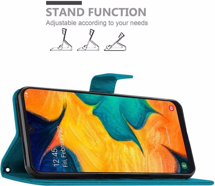 Produktbild Cadorabo Flower Book Cover (Samsung Galaxy A20, Samsung Galaxy A30)