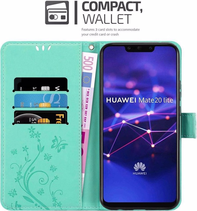 Produktbild Cadorabo Flower Book Cover (Huawei Mate 20 Lite)