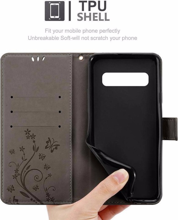 Produktbild Cadorabo Flower Book Cover (Samsung Galaxy S10)