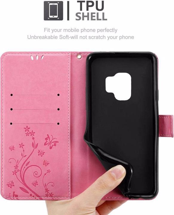 Actual product image Cadorabo Flower Book Cover (Samsung Galaxy S9)