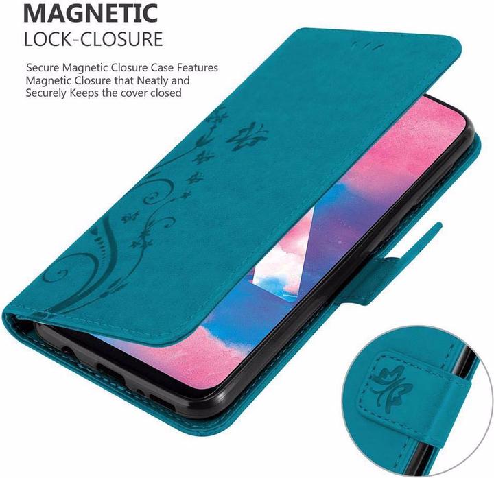 Produktbild Cadorabo Flower Book Cover (Samsung Galaxy M30)