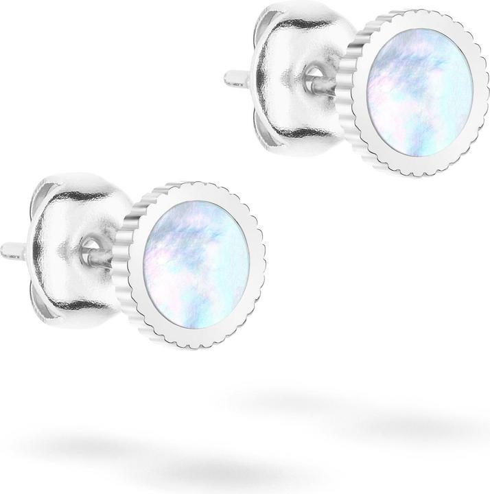 Produktbild Tamaris Charming steel earrings with mother-of-pearl Mop Coin TJ-0428-E-07 (Edelstahl)