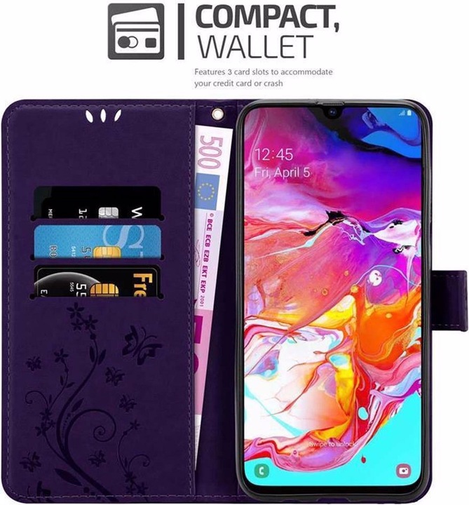 Produktbild Cadorabo Flower Book Cover (Samsung Galaxy A70)