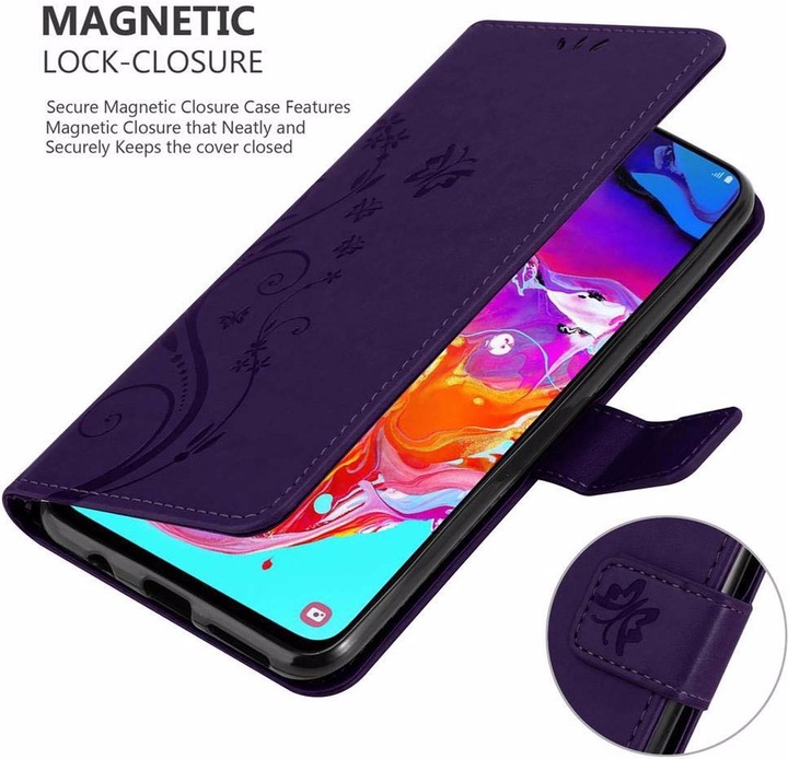 Produktbild Cadorabo Flower Book Cover (Samsung Galaxy A70)