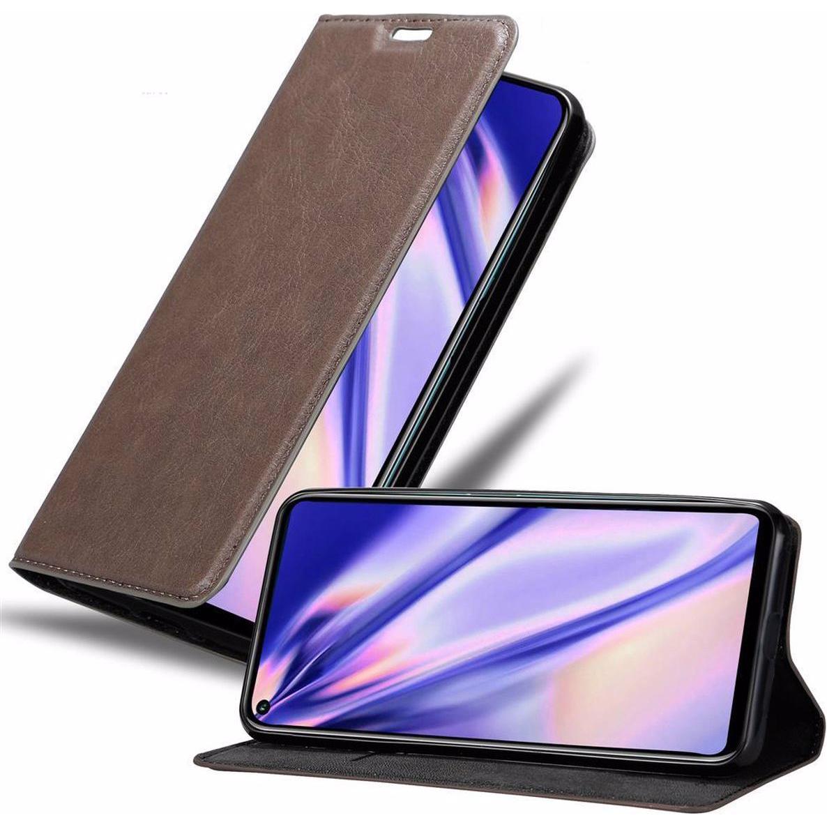 Cadorabo Book Invisible Magnet Cover (Honor 20 Pro), Smartphone Hülle, Braun