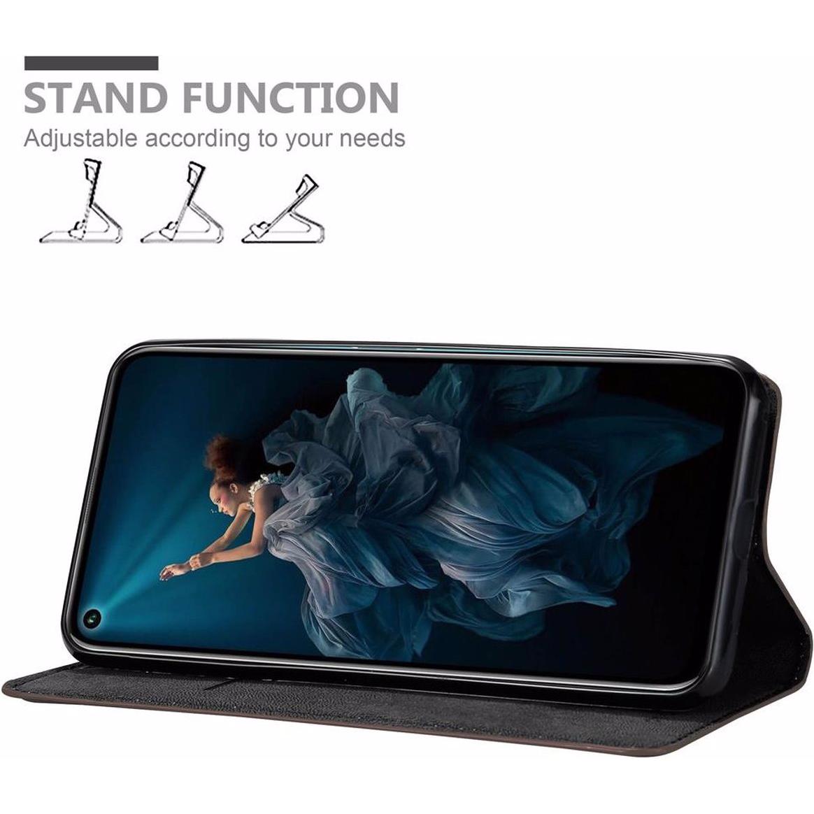 Thumbnail - Cadorabo Book Invisible Magnet Cover (Honor 20 Pro), Smartphone Hülle, Braun