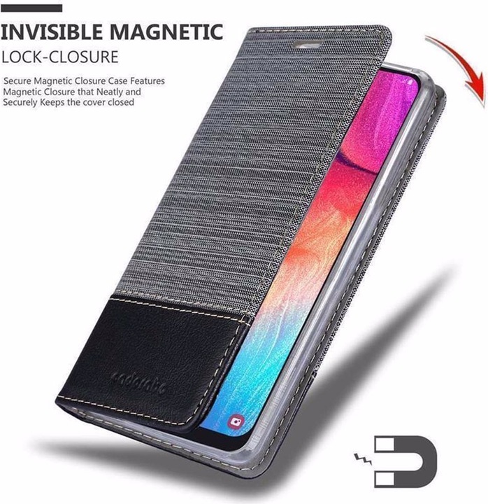 Produktbild Cadorabo Book Jeans Optik Cover (Samsung Galaxy A50)