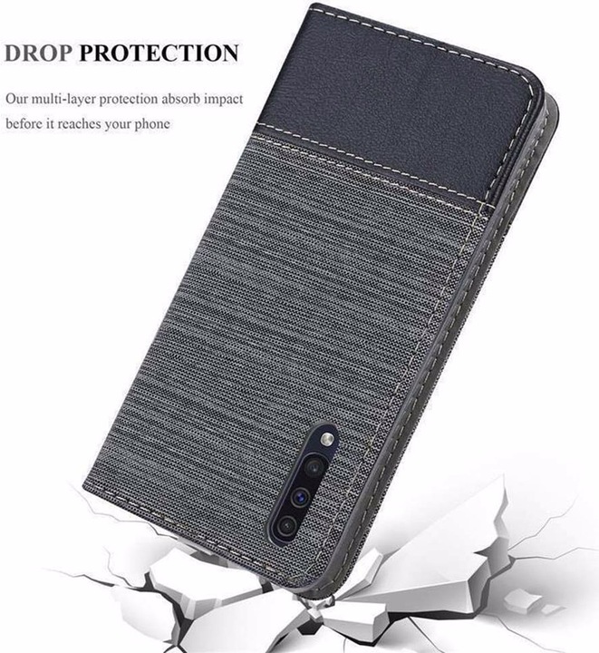 Produktbild Cadorabo Book Jeans Optik Cover (Samsung Galaxy A50)